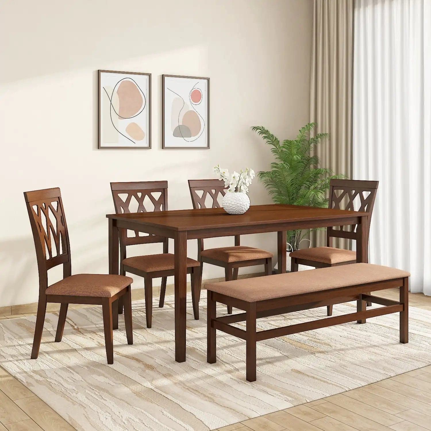 Nilkamal Peak 6-Seater Dining Set